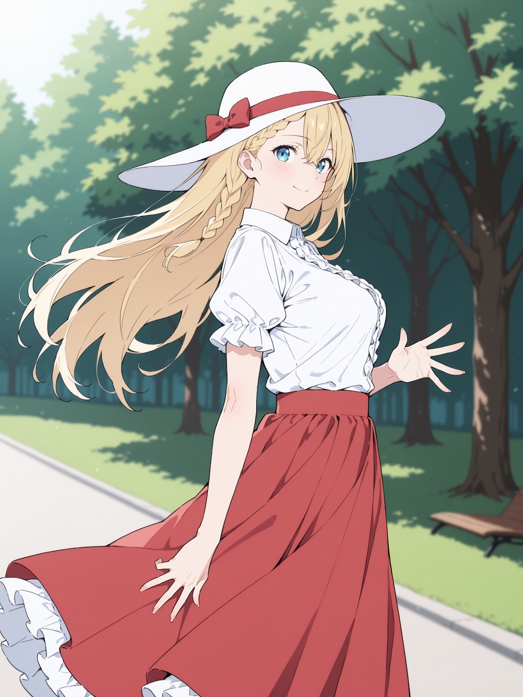 お散歩、ジェニスちゃん