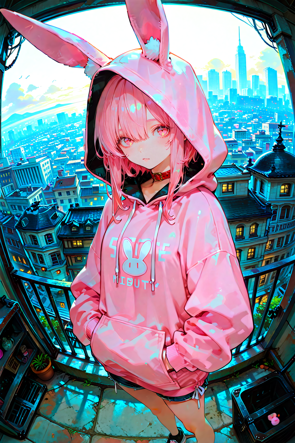 うさ耳パーカー