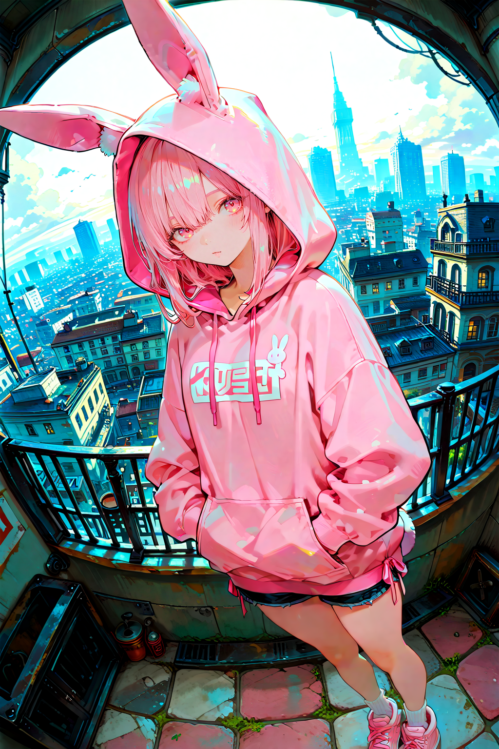 うさ耳パーカー