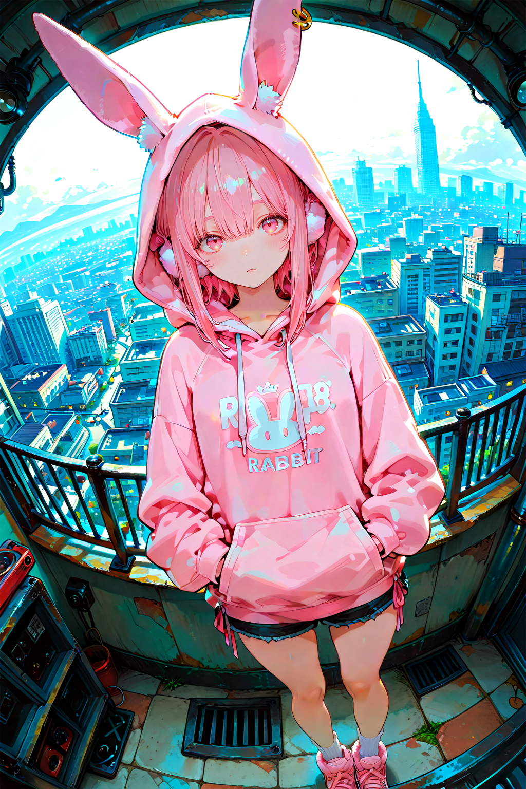 うさ耳パーカー