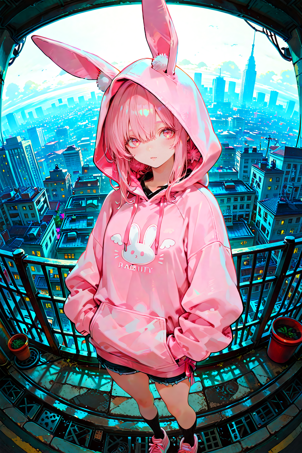 うさ耳パーカー