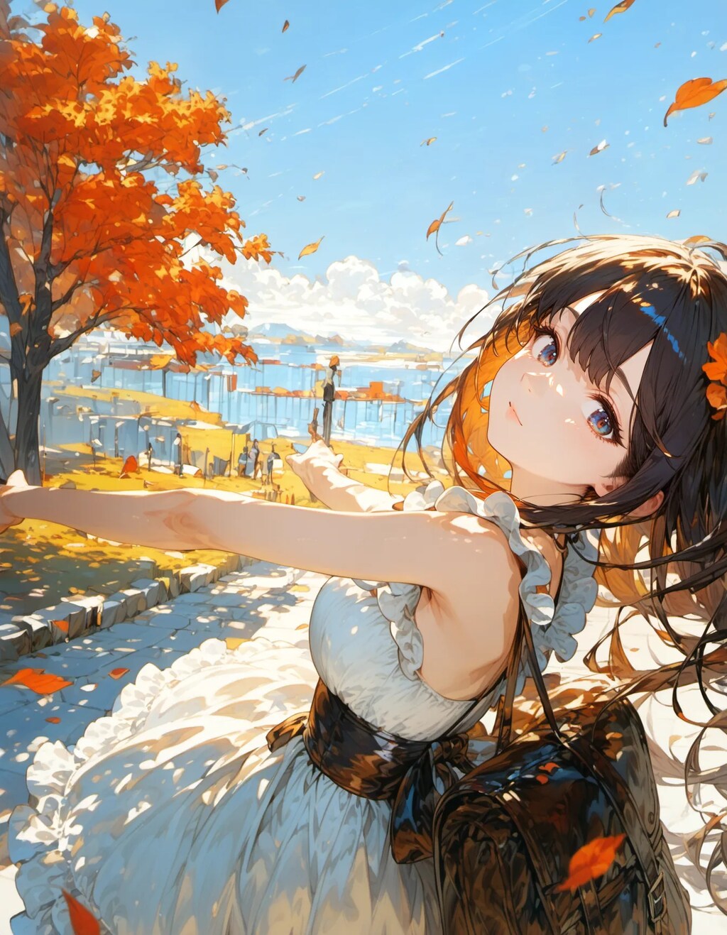 Autumn Stroll by the Water