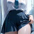 雨の中の女の子 11枚目
