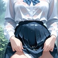 雨の中の女の子 10枚目