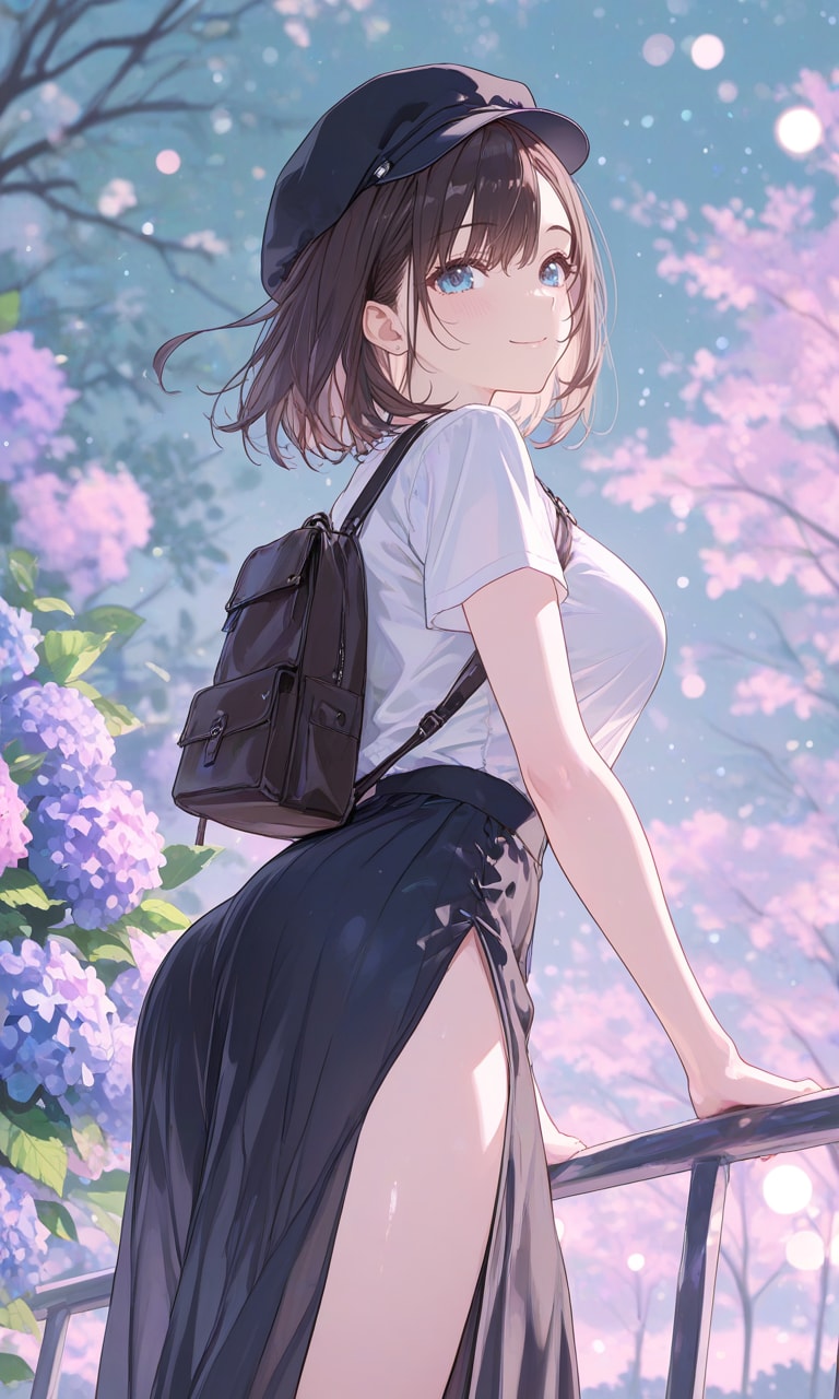 「キレイですね、先輩」