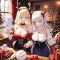 クリスマスパーティ　いつもの子雪女ver 4枚目