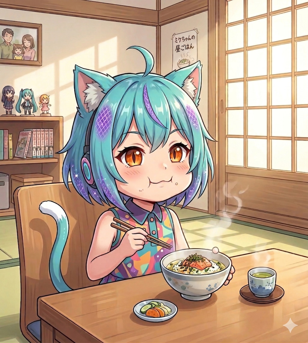 今日のお昼はお茶漬けです