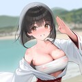 戦闘モードな巫女さん 3枚目