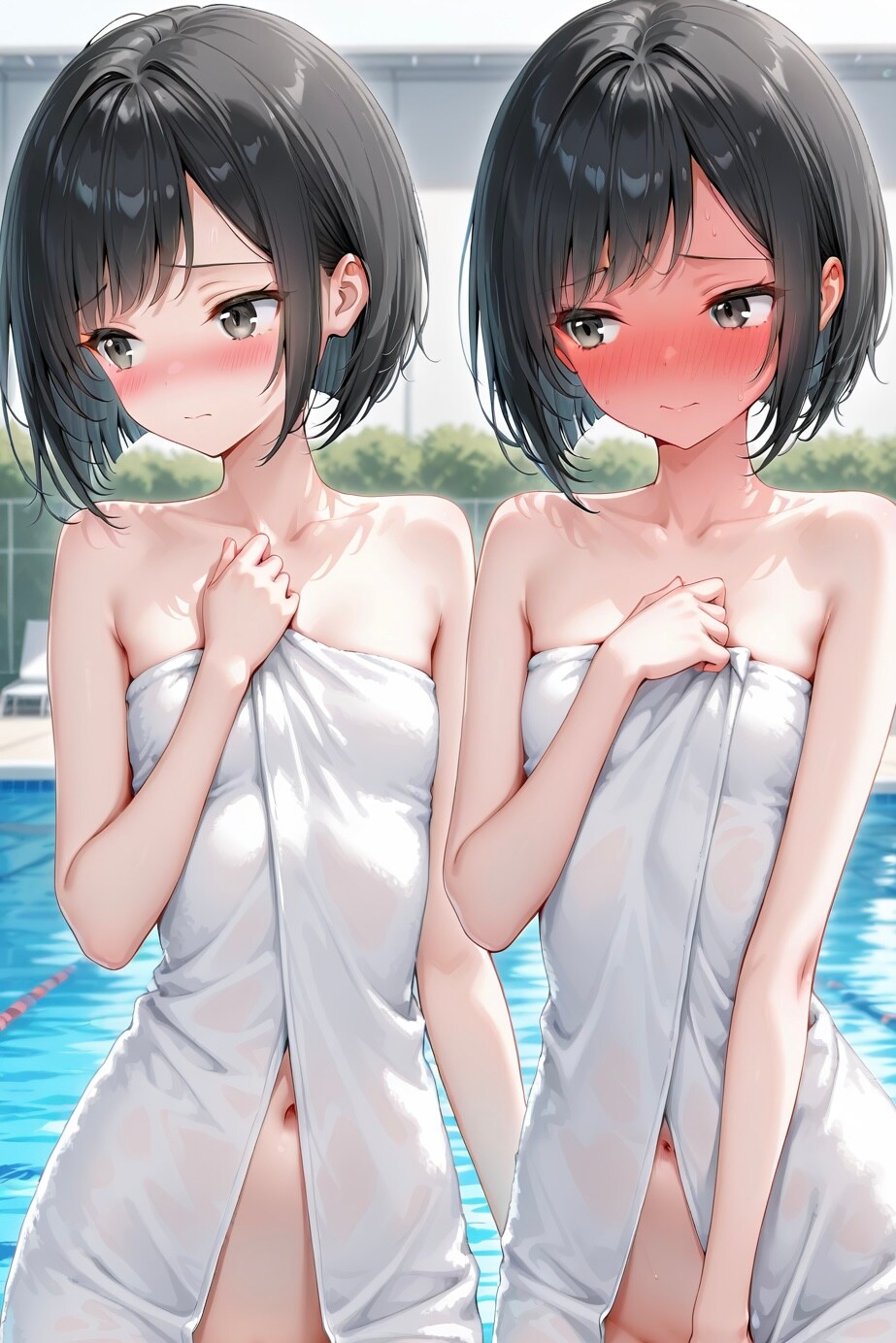 水着に着替えるりえちゃん(4)