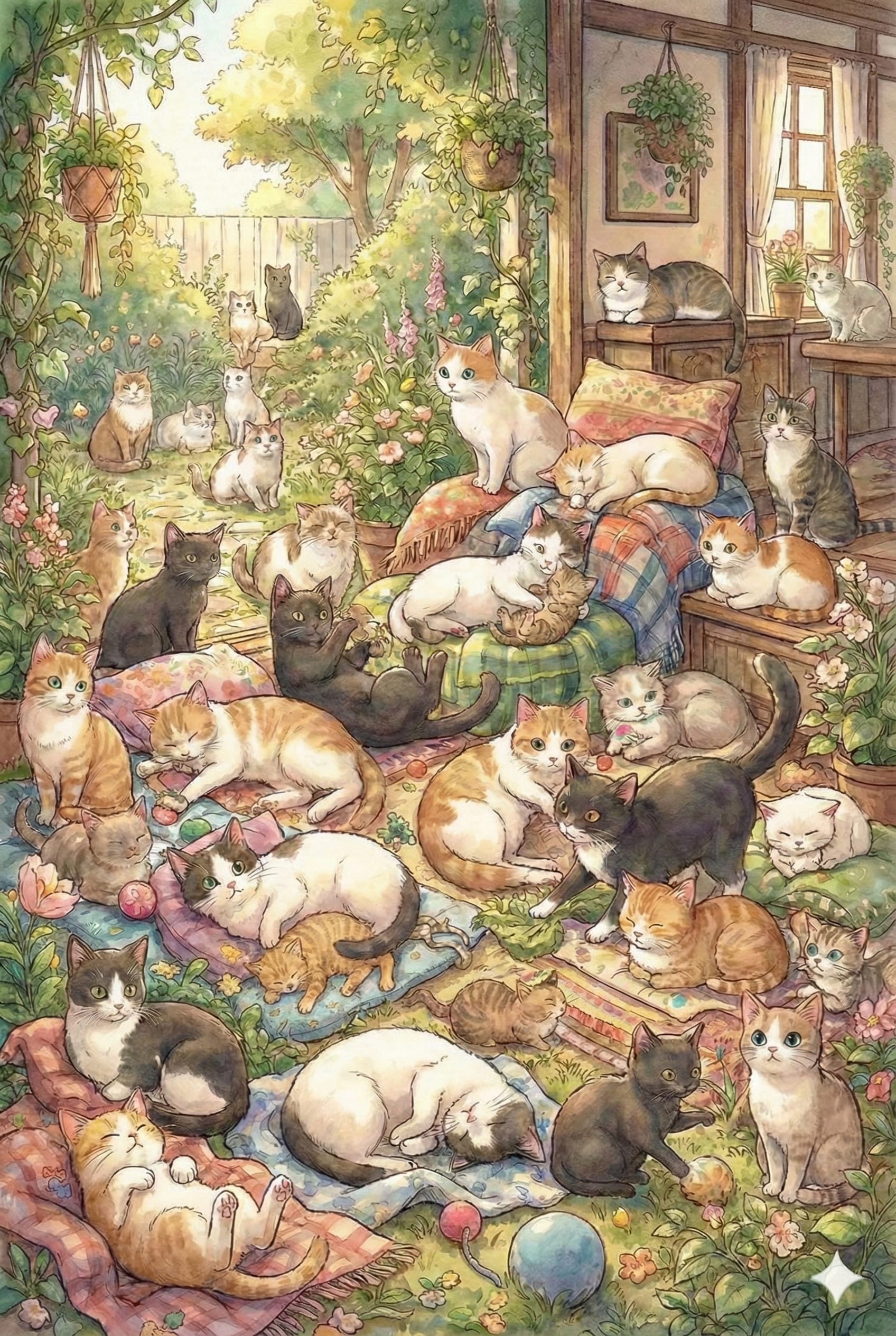 猫だらけ | の人気AIイラスト・グラビア