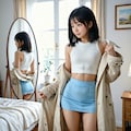この服ちょっと過激かな…。コート羽織れば問題ないよね？ 5枚目