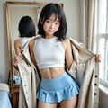 この服ちょっと過激かな…。コート羽織れば問題ないよね？ 7枚目