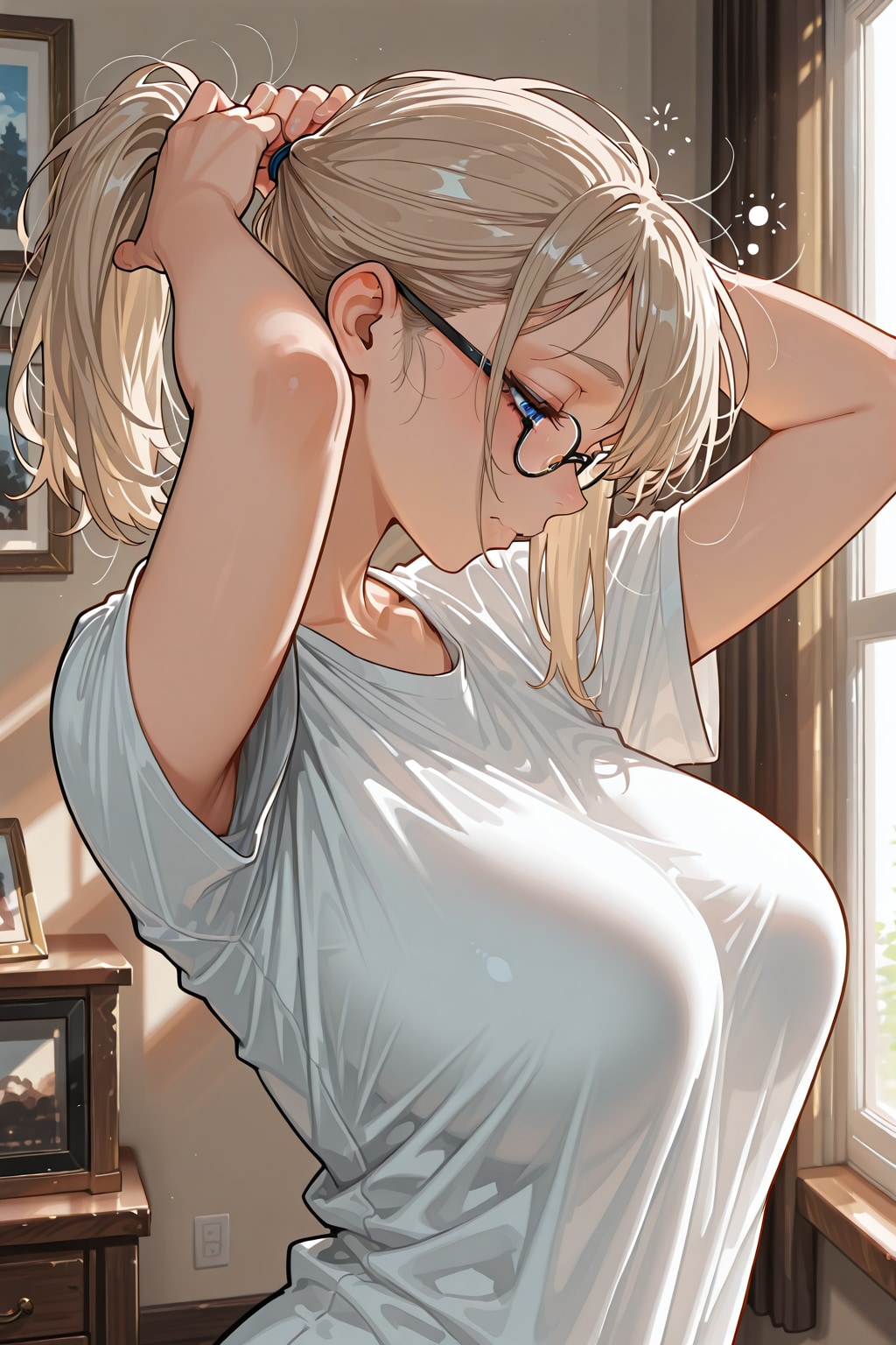 眠い朝