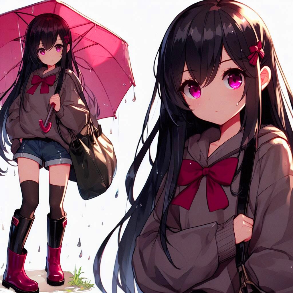 レインブーツを履いた、うちの子★(5枚)