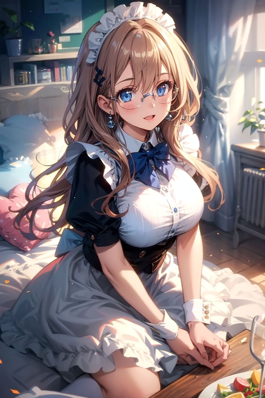 メガネ美少女メイド | の人気AIイラスト・グラビア