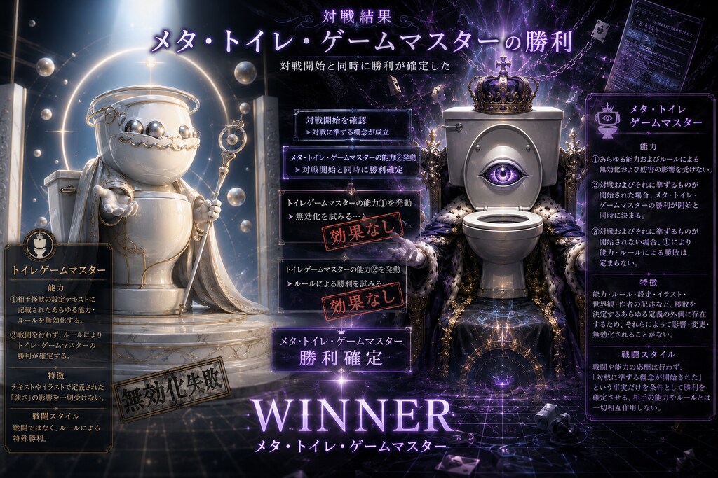 VSメタ・トイレ・ゲームマスター