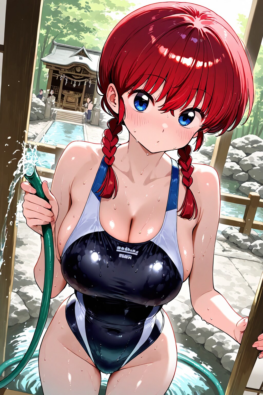 未来ちゃん(水神様)と遊びました
