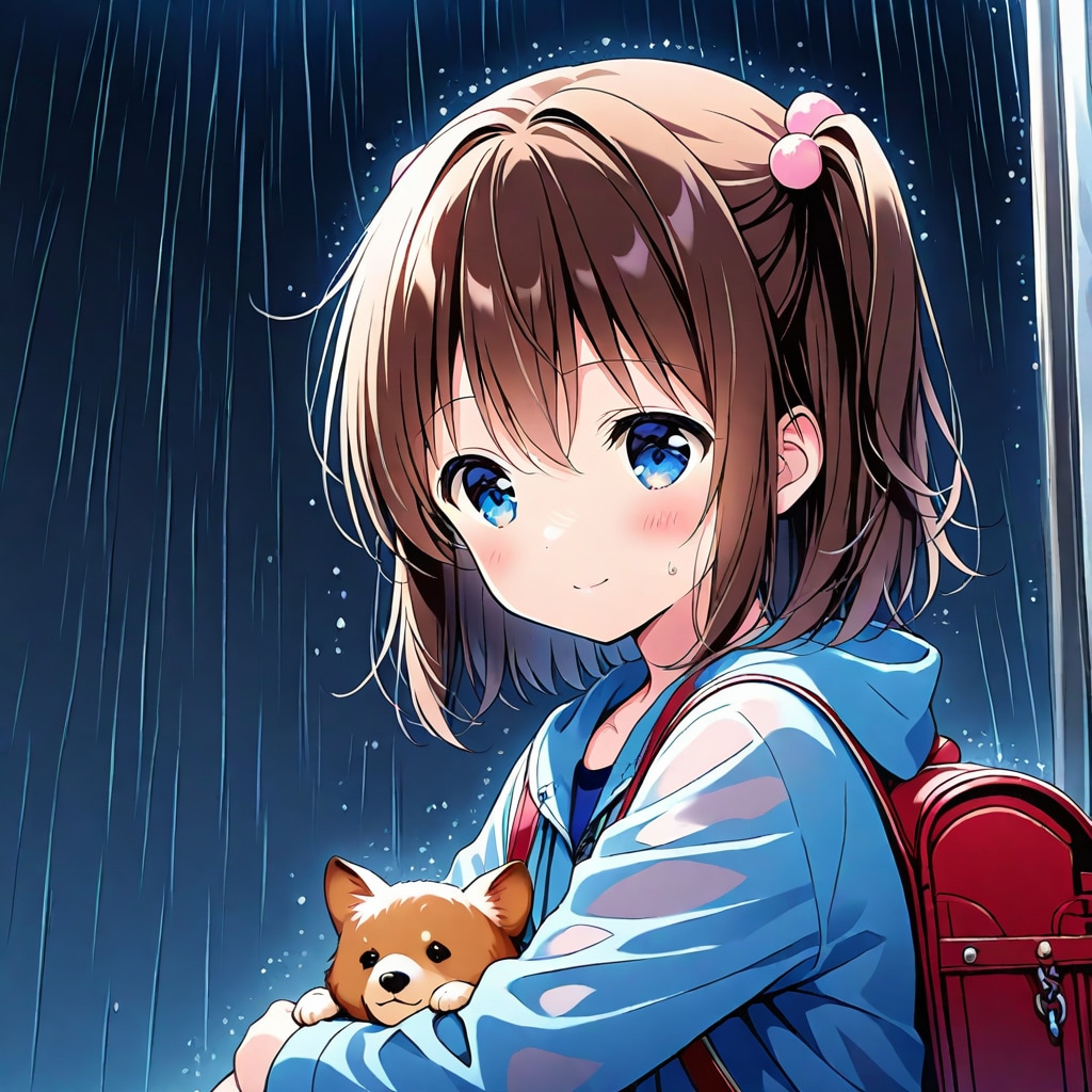 「中で雨宿りしていいよ」