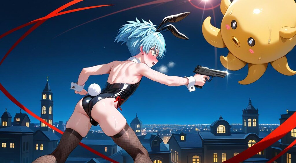 暗殺教室　潮田渚　バニーガール