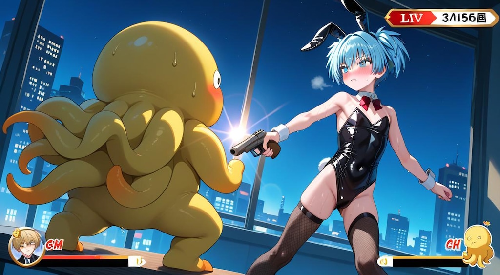 暗殺教室　潮田渚　バニーガール