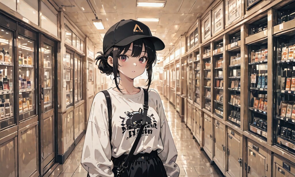 野球帽の道行く子