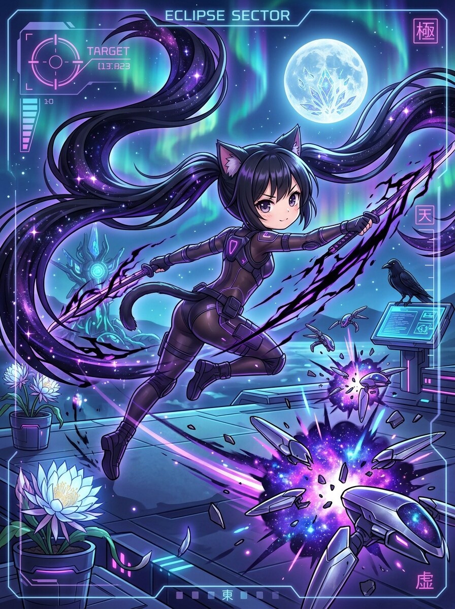 黒ツイにゃん