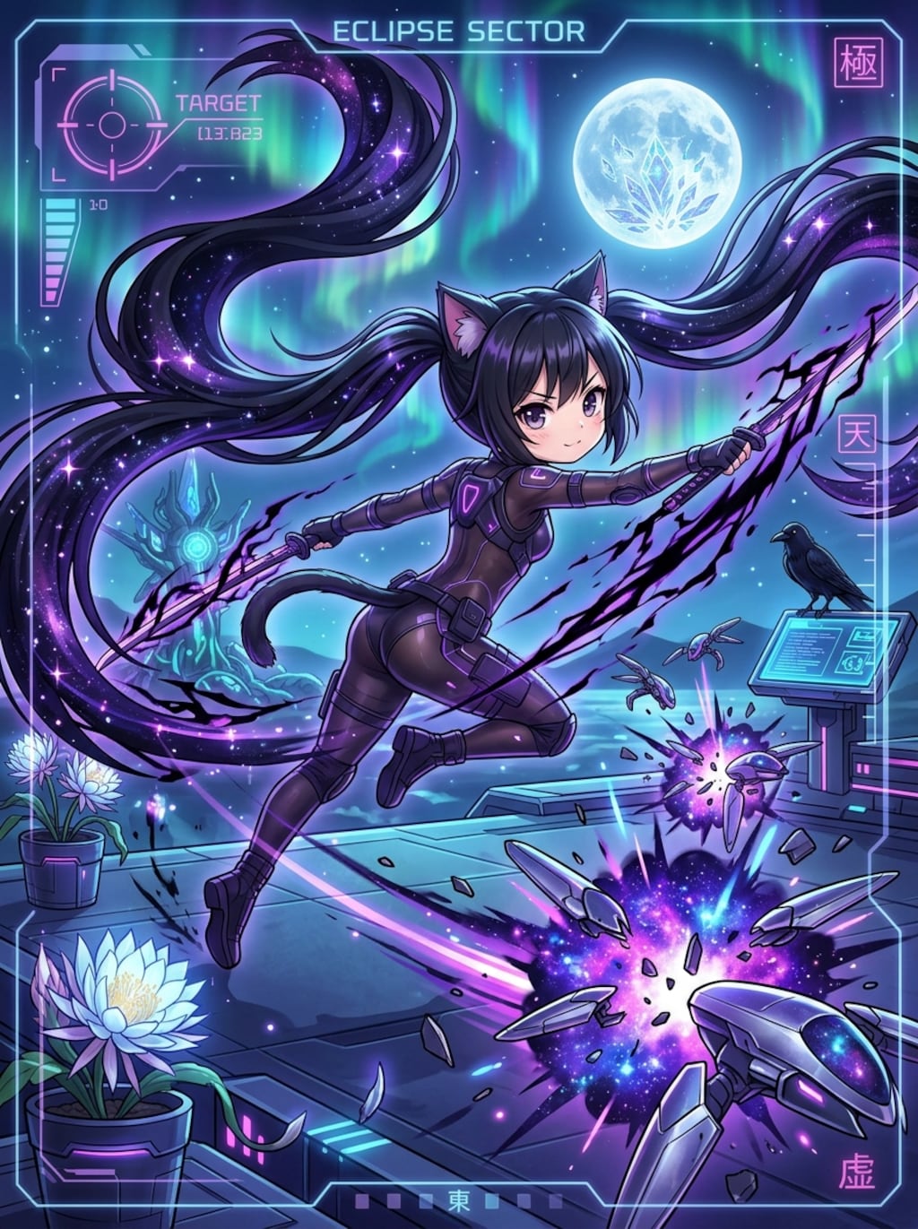 黒ツイにゃん