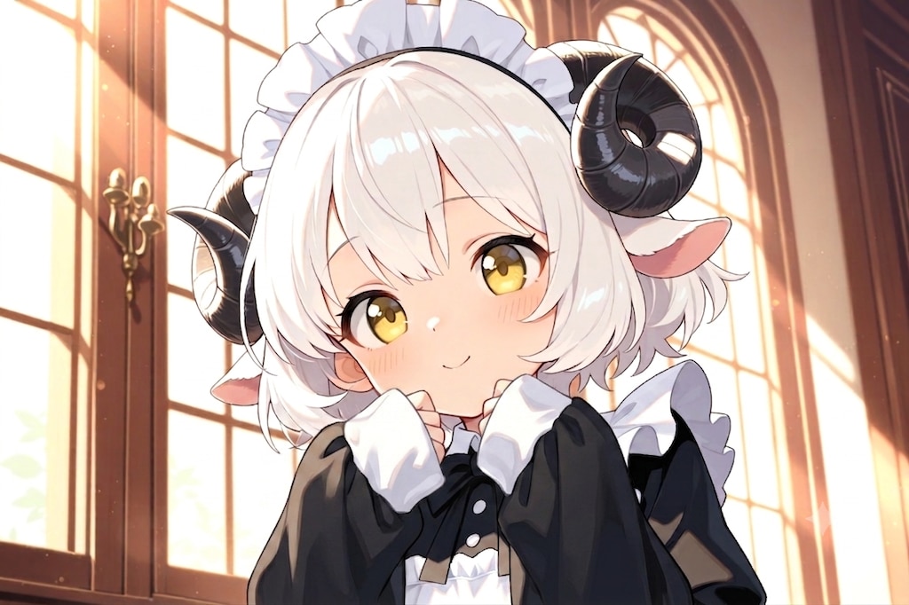 メイドさんの萌え袖