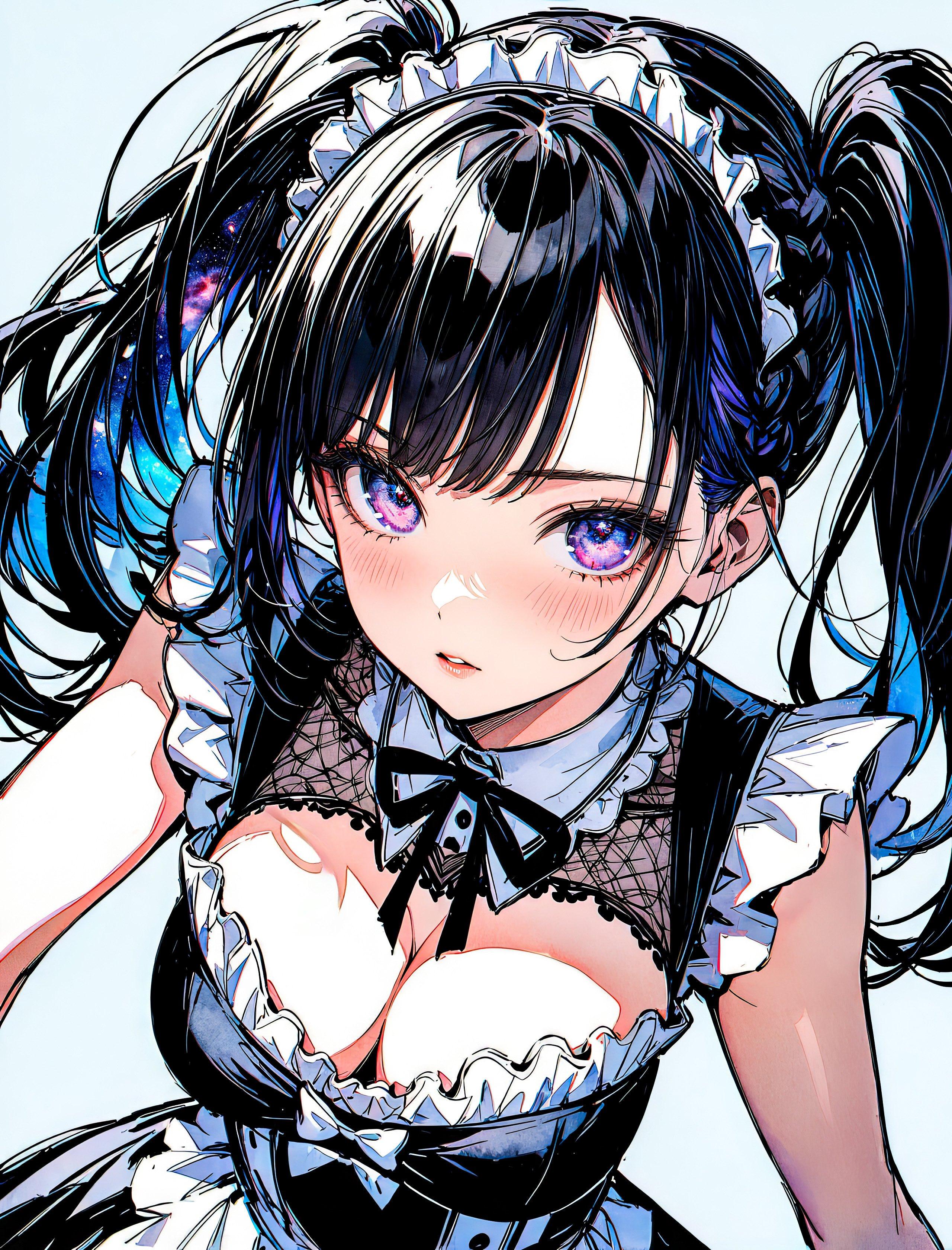 ツインテのメイドさん