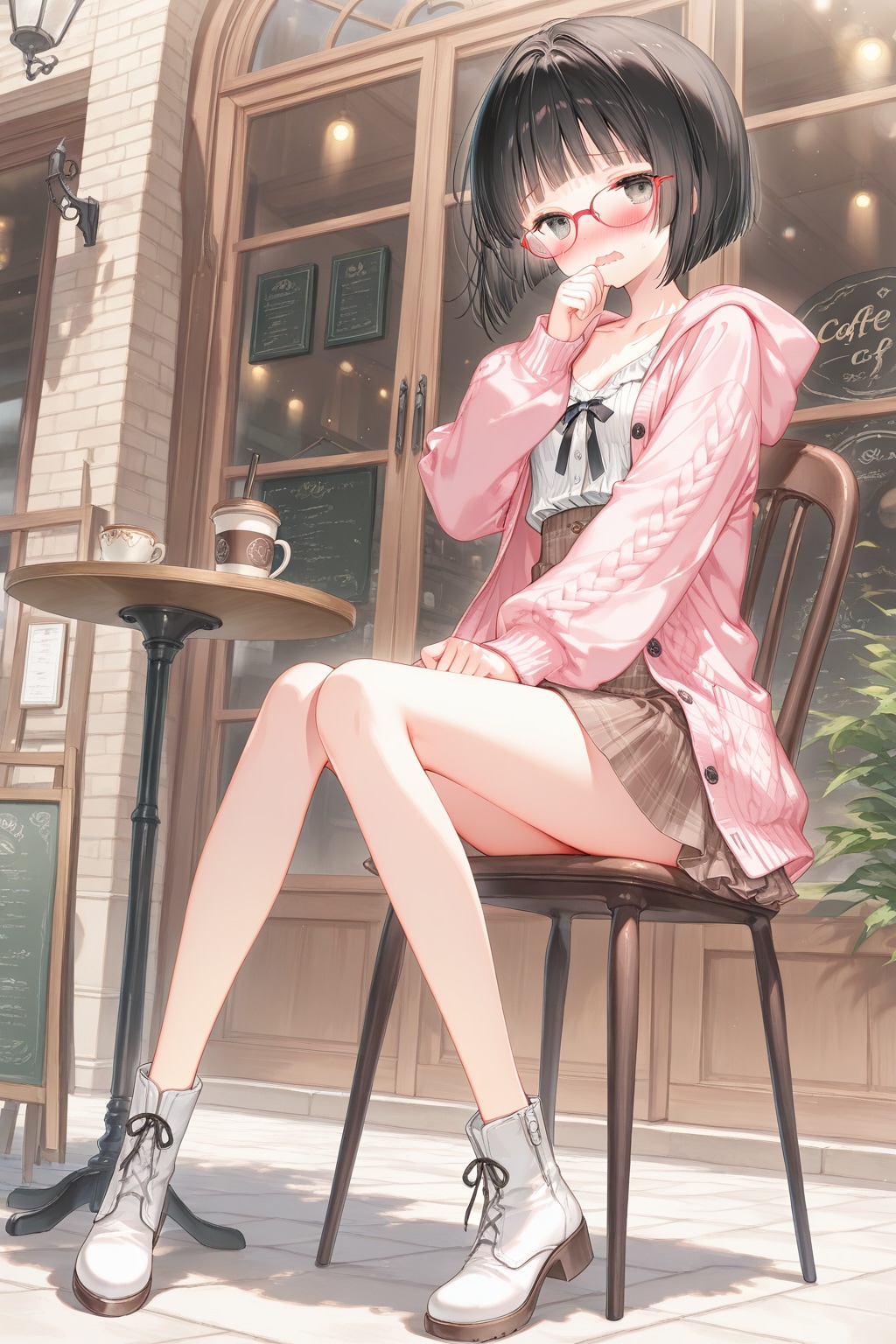 『こ、これはその…ずる休みとかじゃなくて……ごめんなさい』女子高生ちゃん