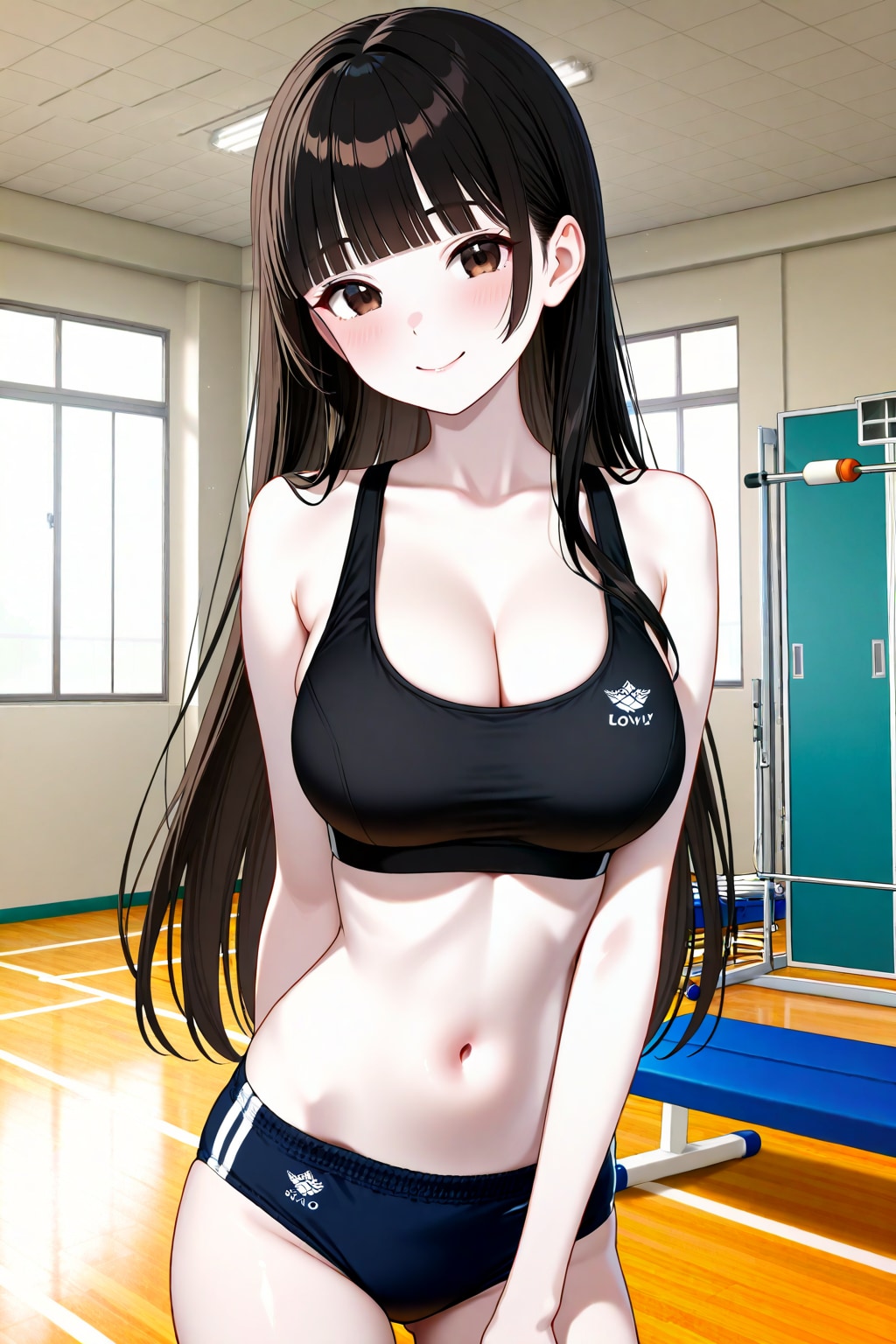 ジムに行くサキちゃん