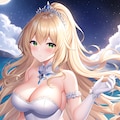 金髪メガネ美女＋ホワイトドレス 12枚目