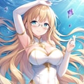 金髪メガネ美女＋ホワイトドレス 9枚目