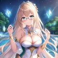 金髪メガネ美女＋ホワイトドレス 10枚目