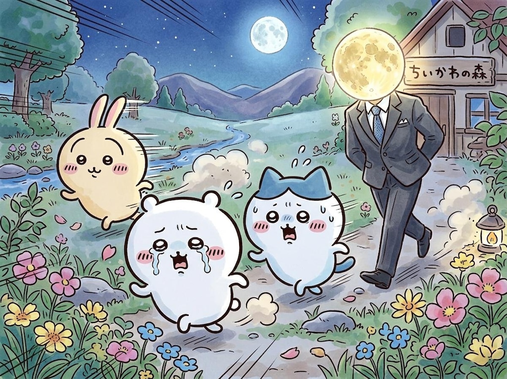 ちいかわと🌕