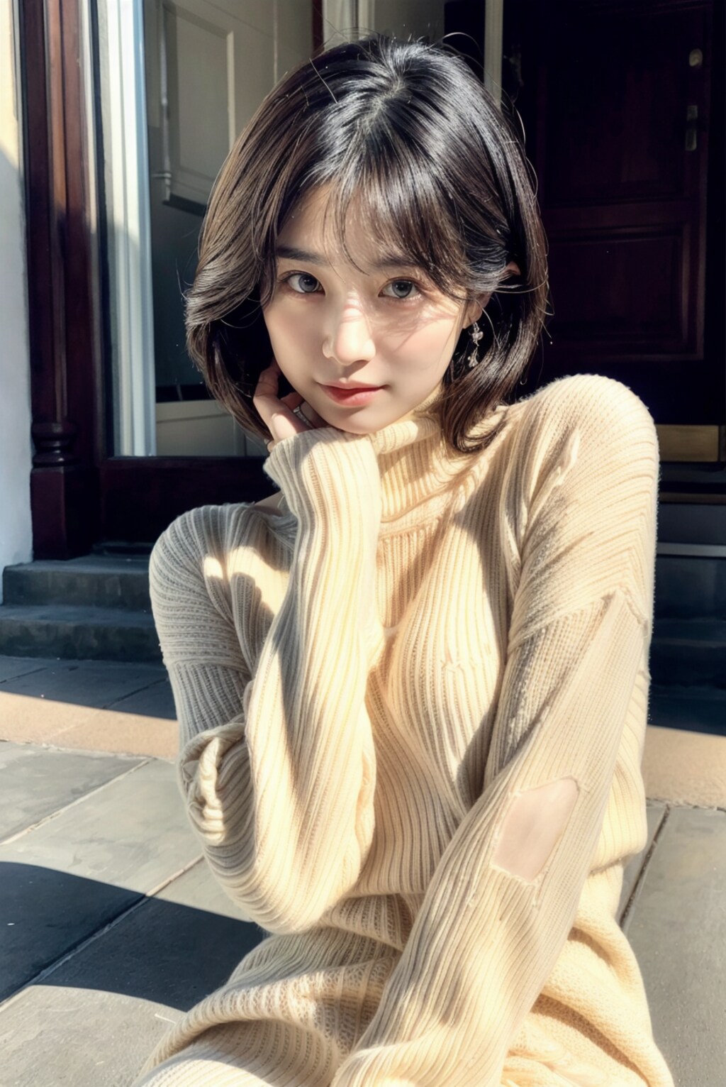 ニット女子