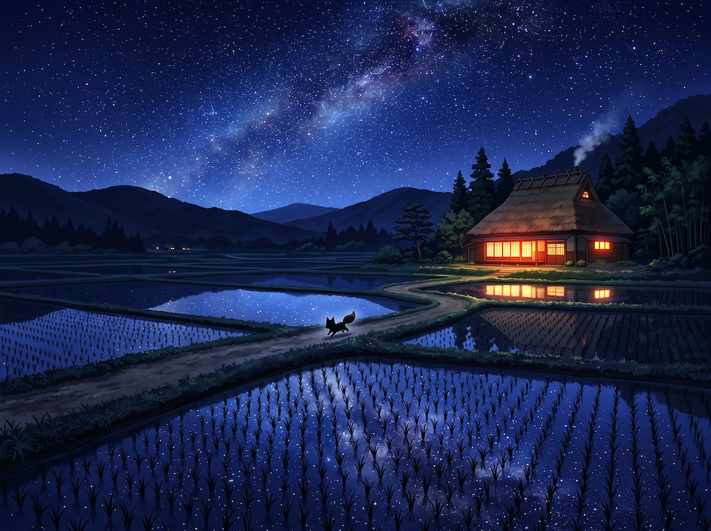 夜の狐