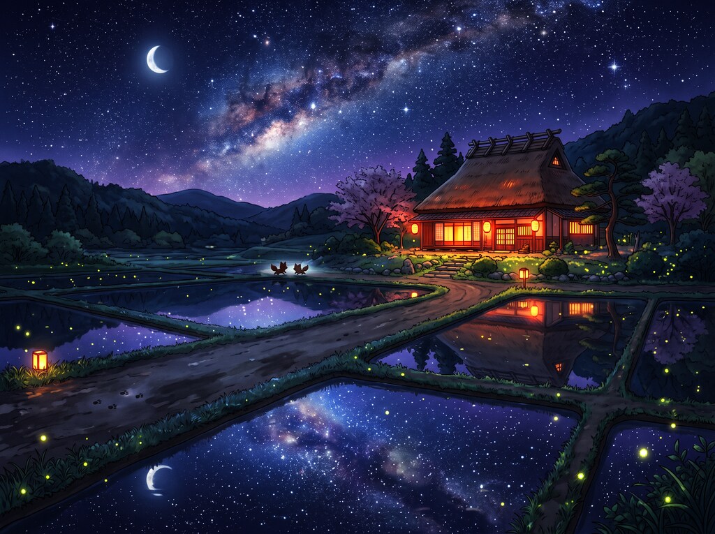 夜の狐