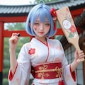 羽子板で勝負よ 7枚目