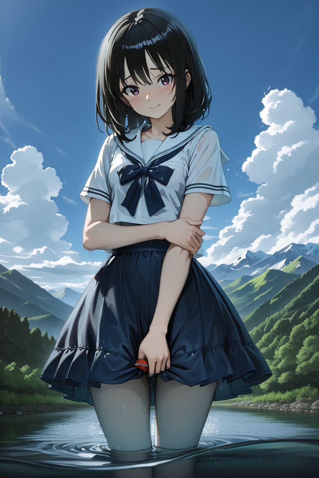 濡れちゃたぁ・・・