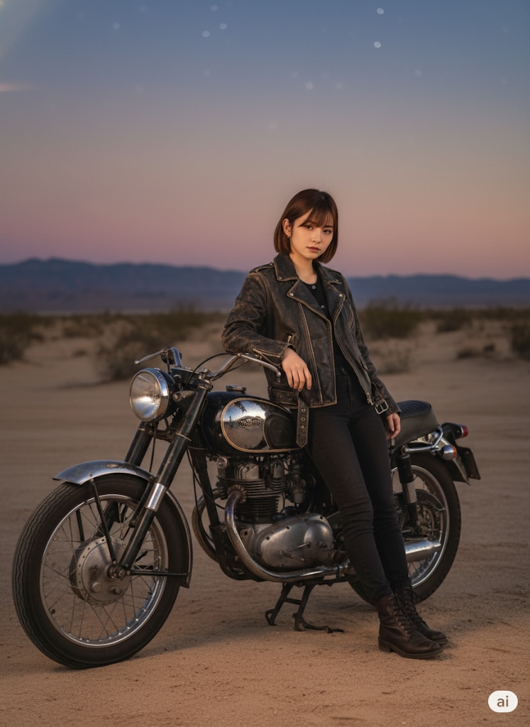 バイクと女の子