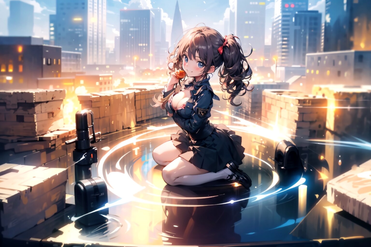 呼び出したら、おやつ中だった。 | の人気AIイラスト・グラビア