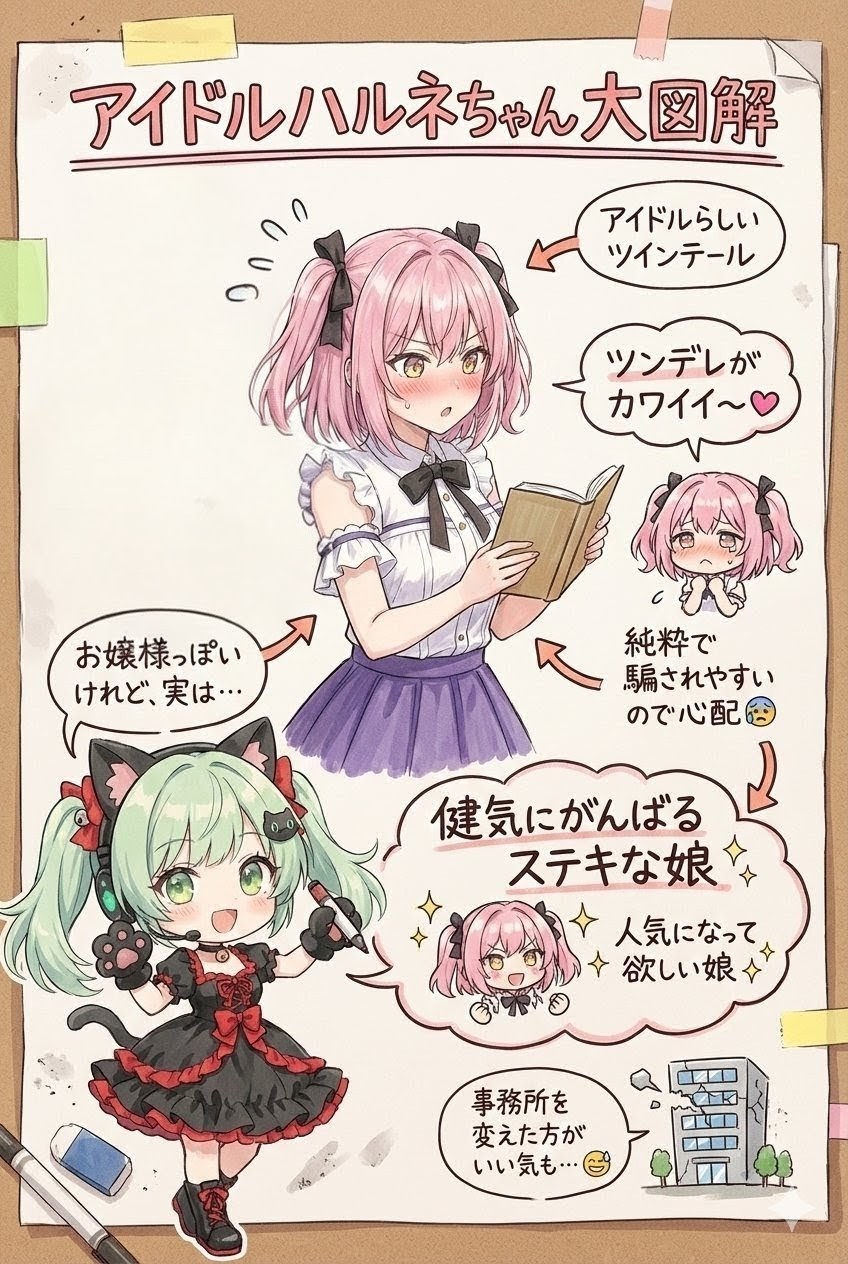 アオイによるハルネちゃんの他己紹介 | の人気AIイラスト・グラビア