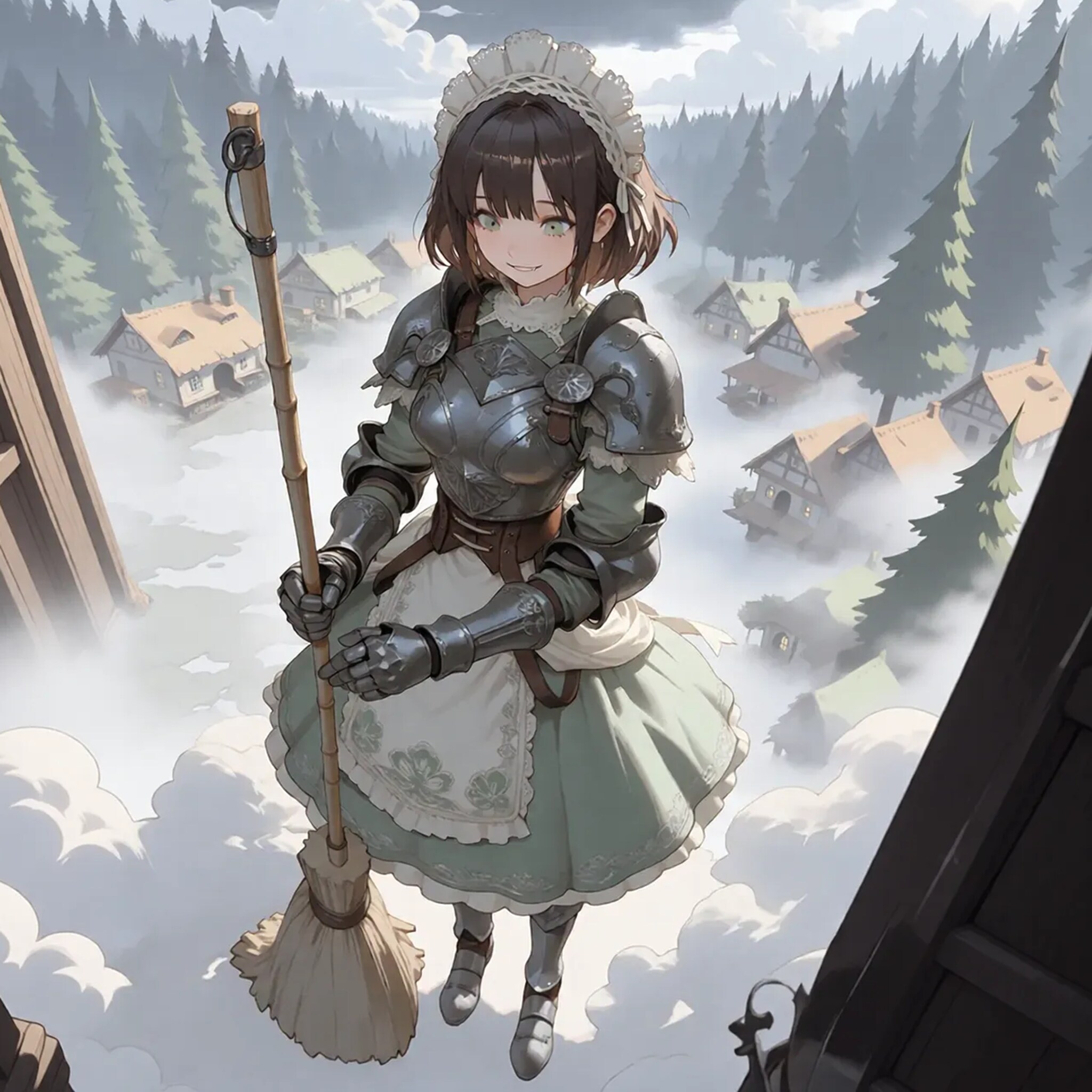 アーマーメイド・アキ・G『アキのひと掃きで、村中が埃に覆われた』