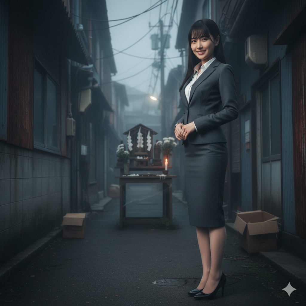 スーツ女子（祭壇）