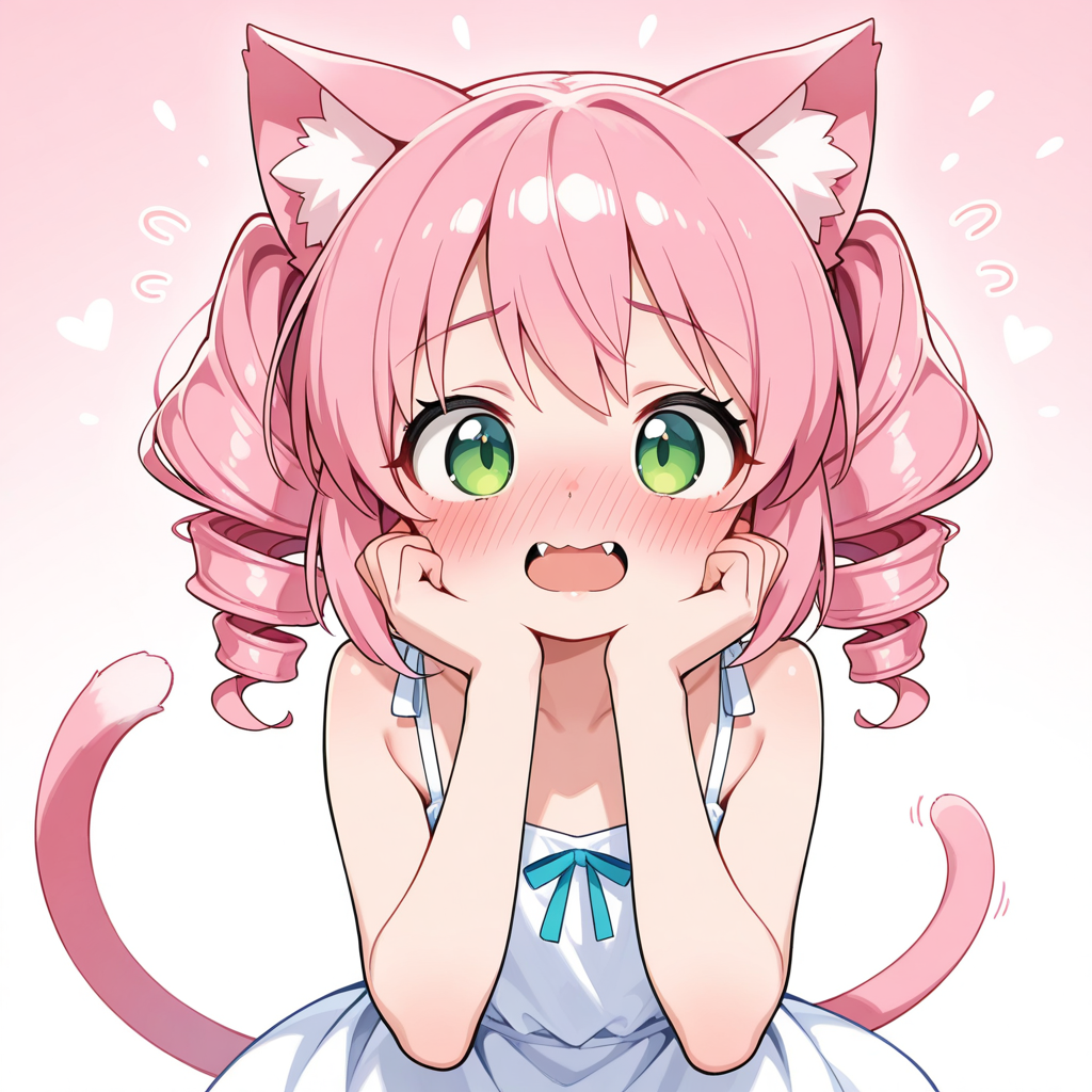 ピンクちゃん、お祝いありがとうにゃん♡