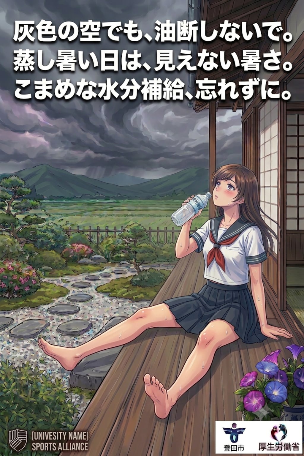 皆さん、今日もしっかり水分補給してね！18