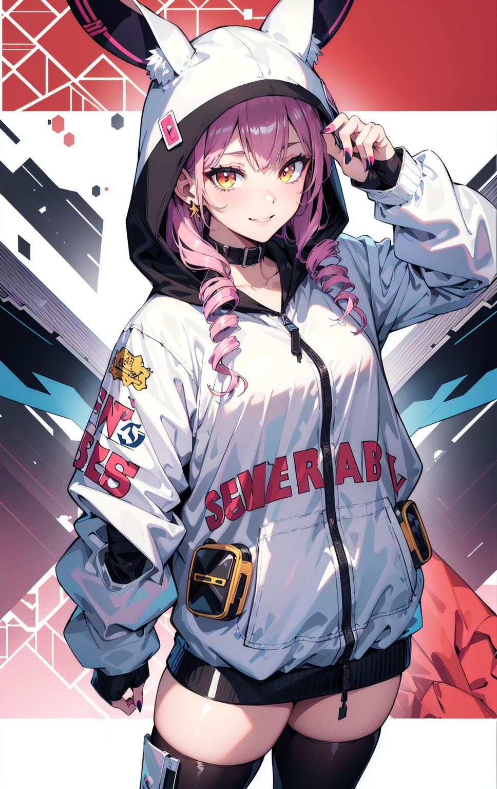 うさみみパーカー(vivid)