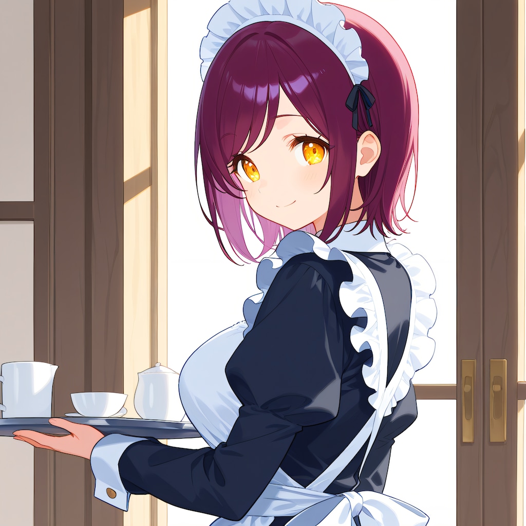 おはようございます（挨拶メイドの芽衣ちゃん）