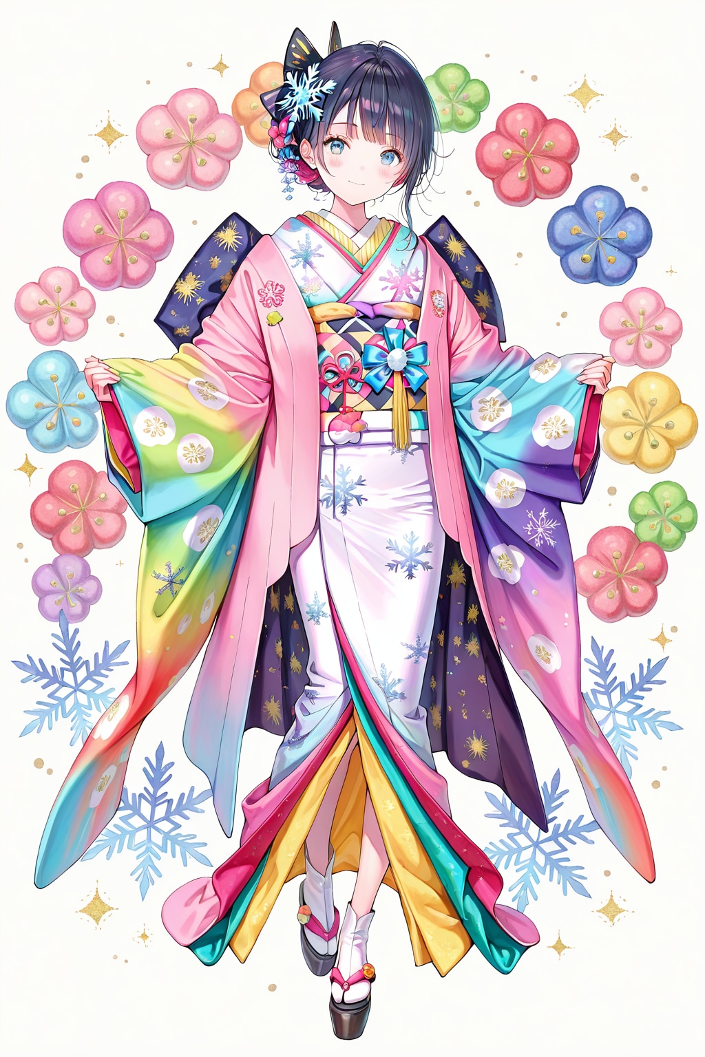 晴れ着(QILIN)(4) | の人気AIイラスト・グラビア